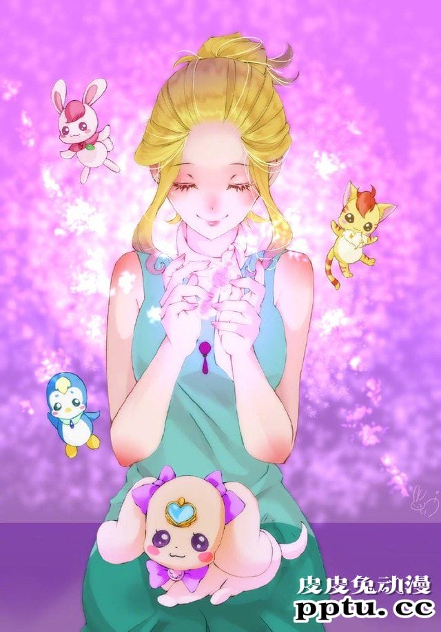 悠木碧公开自绘「光之美少女」角色图