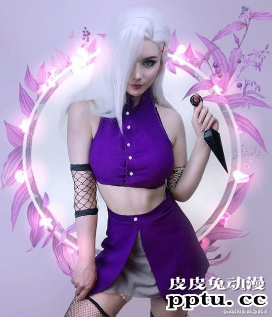 俄妹COS《LOL》KDA女团伊芙琳 深V及腰完美还原