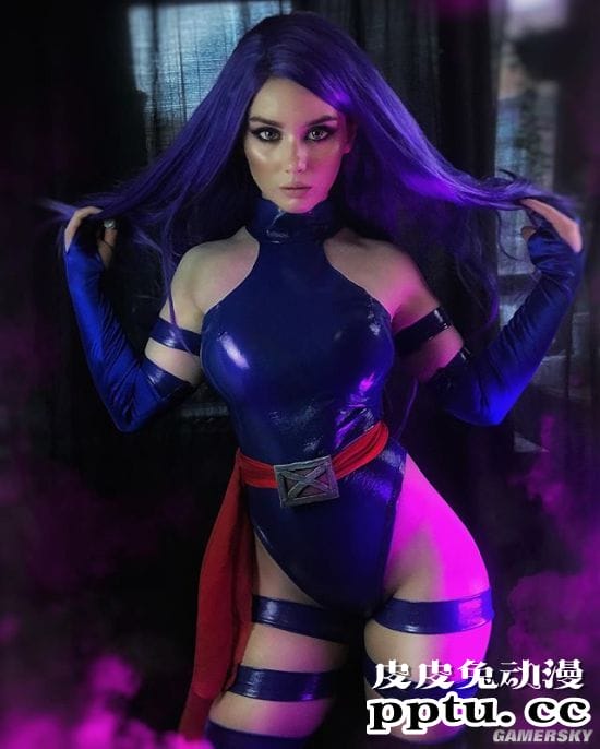 俄妹COS《LOL》KDA女团伊芙琳 深V及腰完美还原