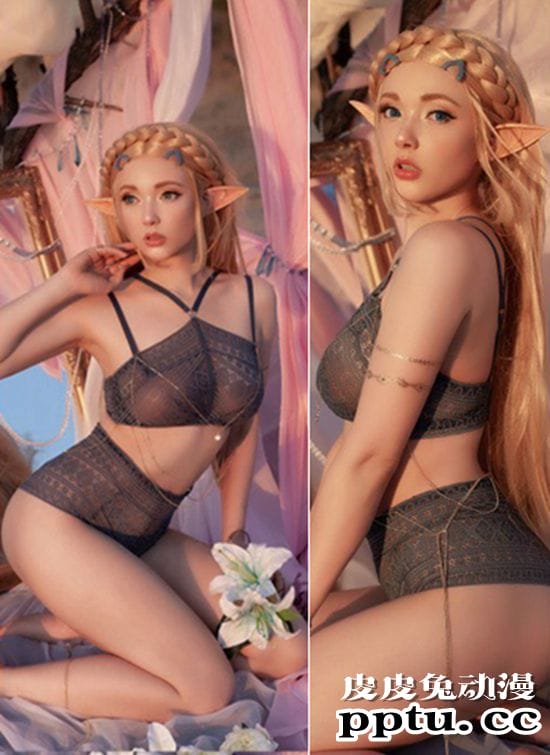 乌克兰小姐姐COS塞尔达公主 精致美颜过分性感