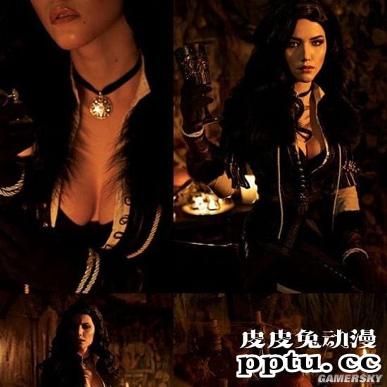 俄妹COS《合金装备5》静静 破洞黑丝目露凶光