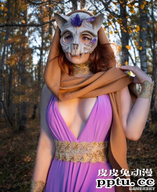 俄妹COS赛博朋克版特莉丝 会发光的女术士