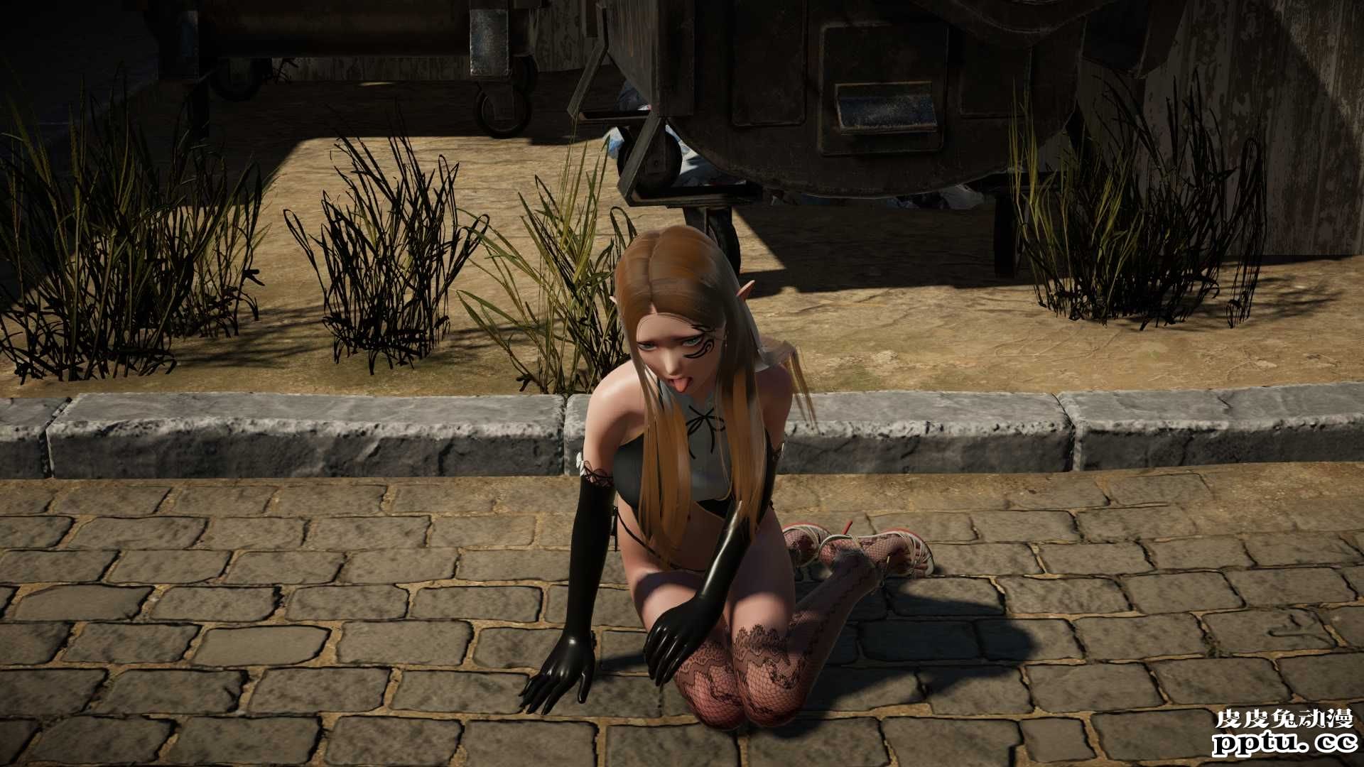 [中文] [3D全彩][动静结合] 米拉街头遭遇，内有动图，请耐心加载[61P]