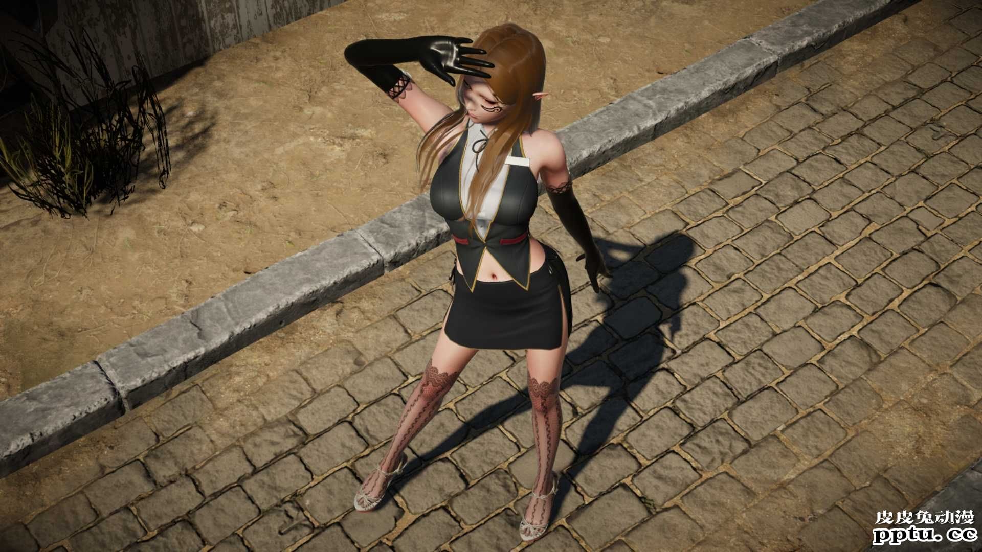 [中文] [3D全彩][动静结合] 米拉街头遭遇，内有动图，请耐心加载[61P]