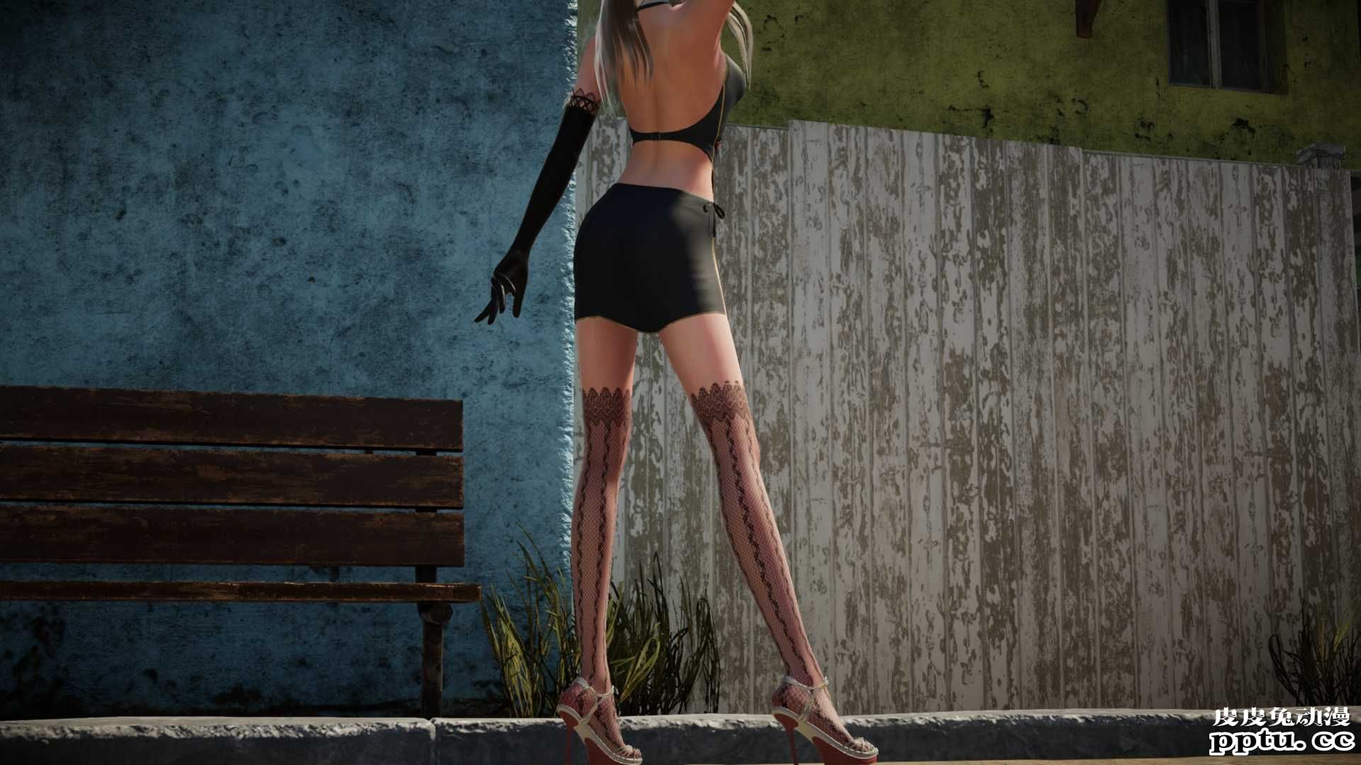 [中文] [3D全彩][动静结合] 米拉街头遭遇，内有动图，请耐心加载[61P]