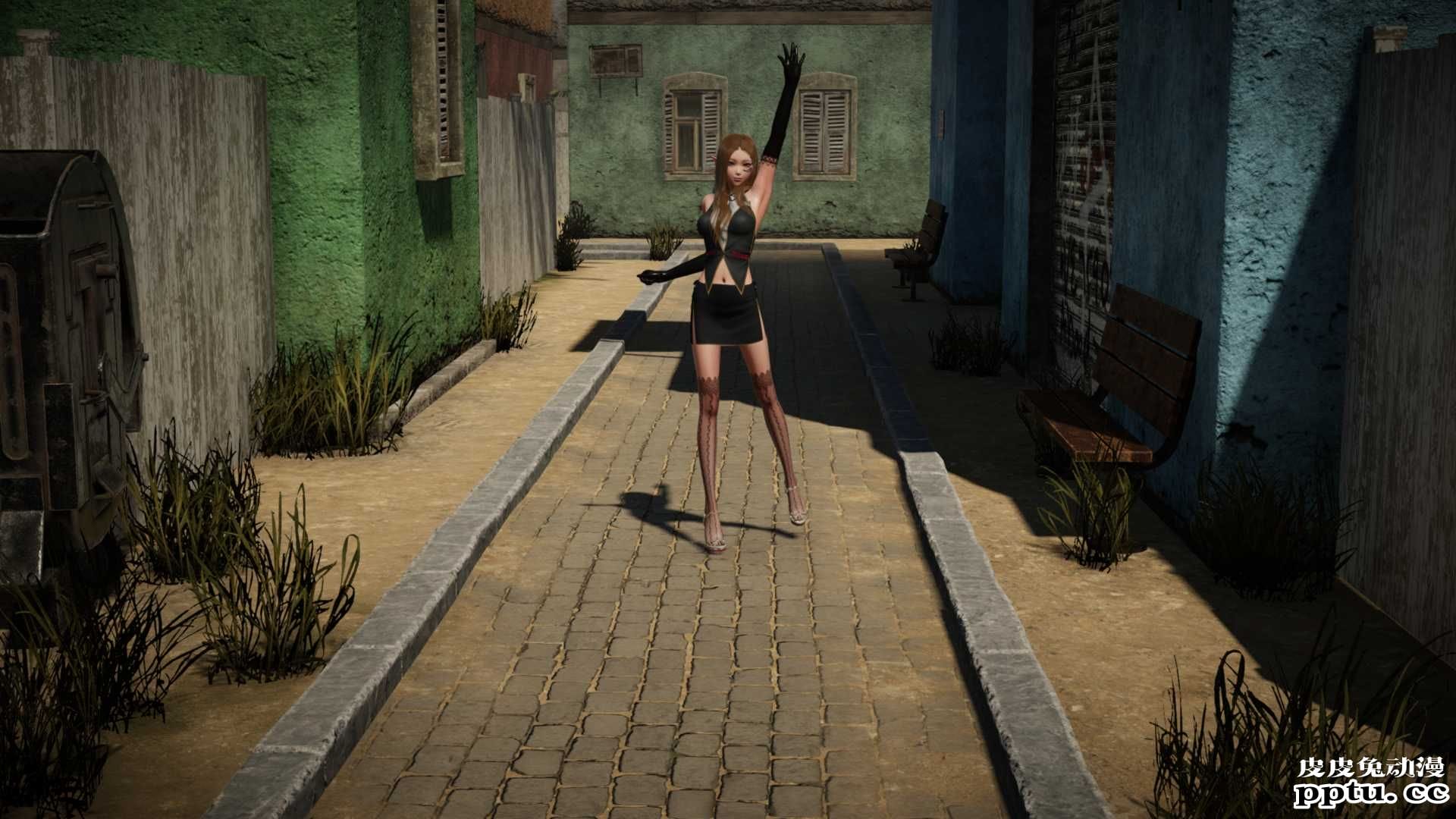 [中文] [3D全彩][动静结合] 米拉街头遭遇，内有动图，请耐心加载[61P]