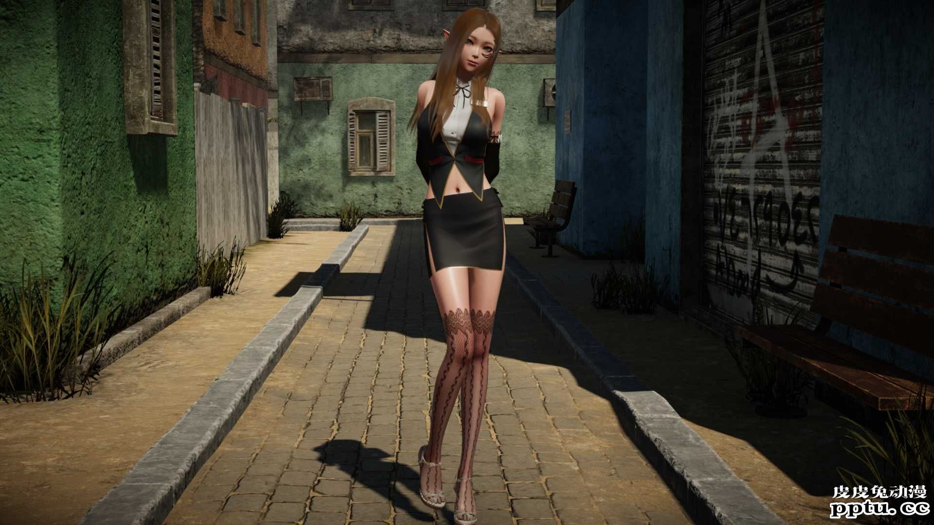 [中文] [3D全彩][动静结合] 米拉街头遭遇，内有动图，请耐心加载[61P]