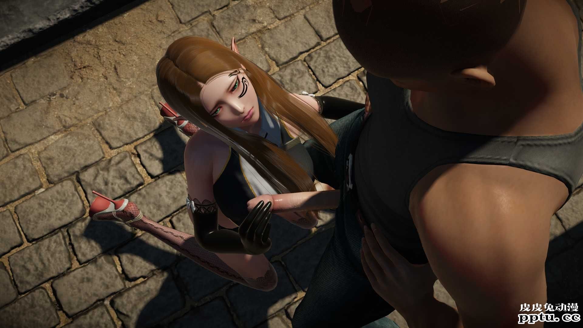 [中文] [3D全彩][动静结合] 米拉街头遭遇，内有动图，请耐心加载[61P]