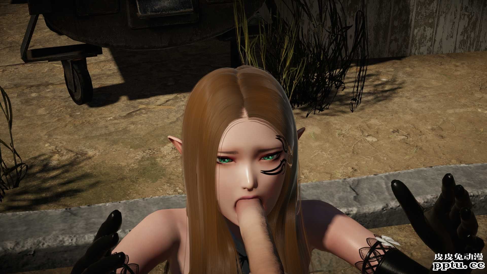 [中文] [3D全彩][动静结合] 米拉街头遭遇，内有动图，请耐心加载[61P]