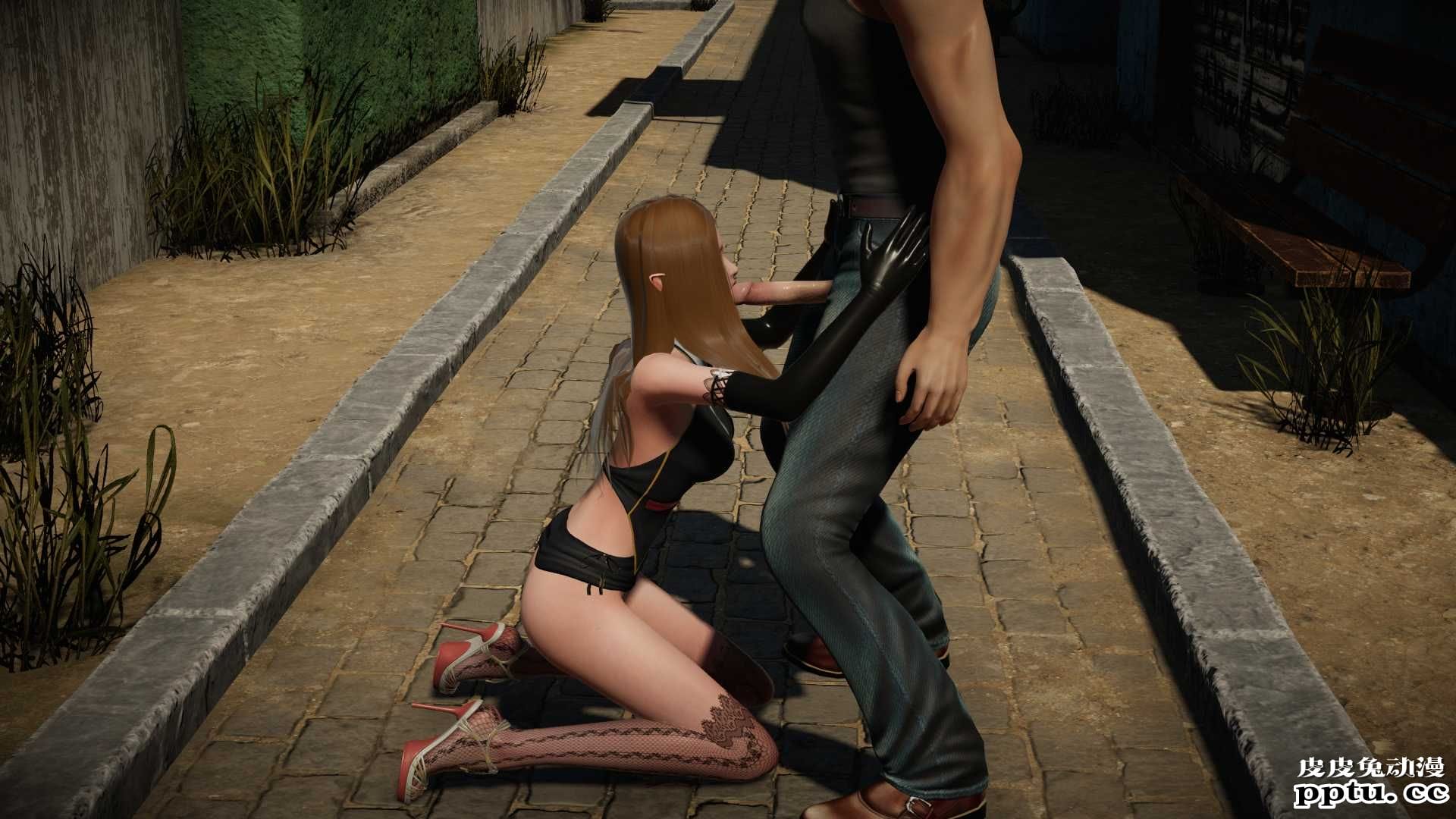 [中文] [3D全彩][动静结合] 米拉街头遭遇，内有动图，请耐心加载[61P]