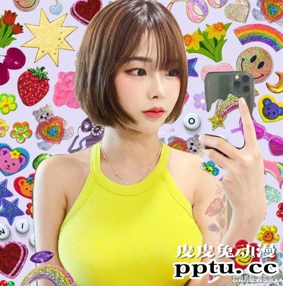 短发正妹真理裤秀身材 撑满背心的泰国白嫩网红模特Mina