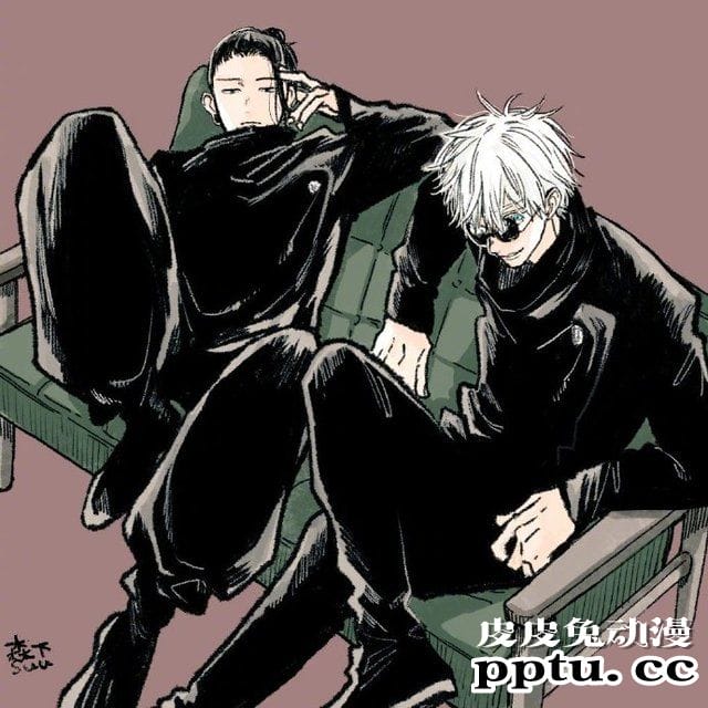 「日日蝶蝶」作者森下suu绘制五条悟&夏油杰公开-皮皮兔动漫