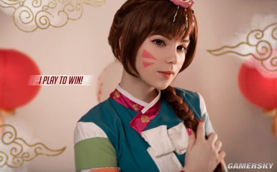 俄国萌妹COS《守望先锋》 多版本D.va俏皮可爱