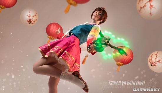 俄国萌妹COS《守望先锋》 多版本D.va俏皮可爱