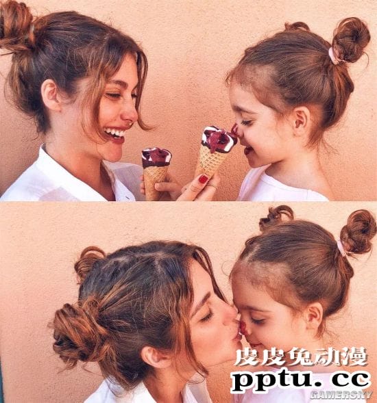 复制粘贴般的美貌 三代美女的超模Nour Arida一家