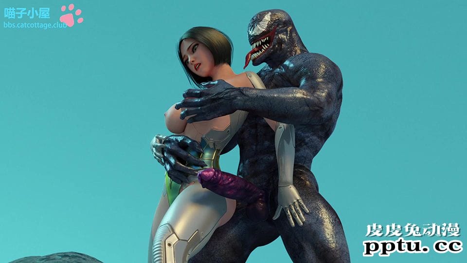 [3D/无修][电影同人] 阿丽塔vs毒液  [54P]