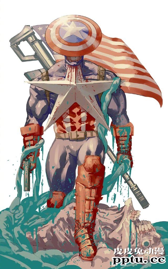 「电锯人」原作公开美国队长绘图