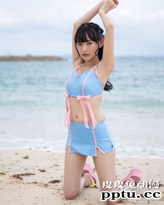 清新透明感的水着正妹 精通泳装的日本写真女星