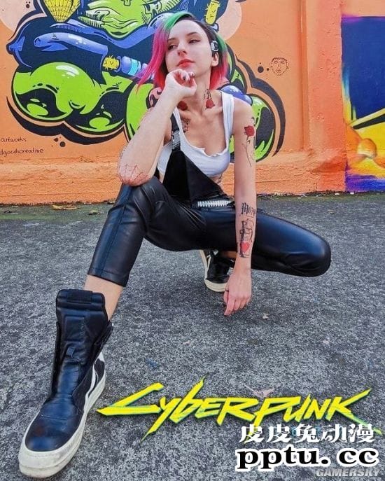 《赛博朋克2077》朱迪COS 绝美小姐姐带你体验超梦