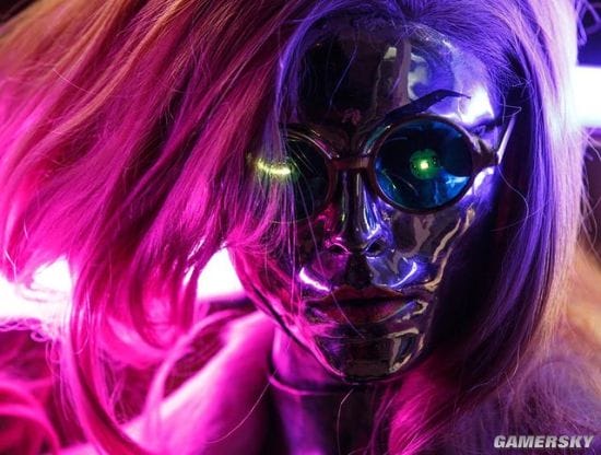俄妹COS《赛博朋克2077》女歌星Lizzy Wizzy 金属光泽的性感