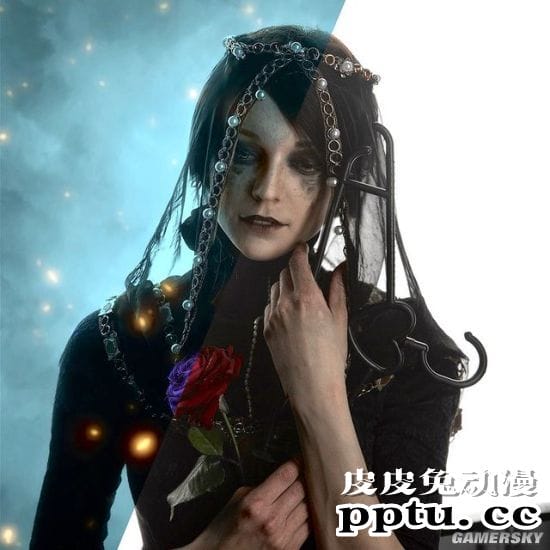 俄妹COS《赛博朋克2077》女歌星Lizzy Wizzy 金属光泽的性感