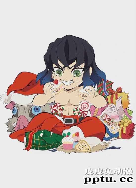 「鬼灭之刃」圣诞人物绘图公开