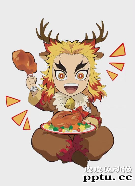 「鬼灭之刃」圣诞人物绘图公开