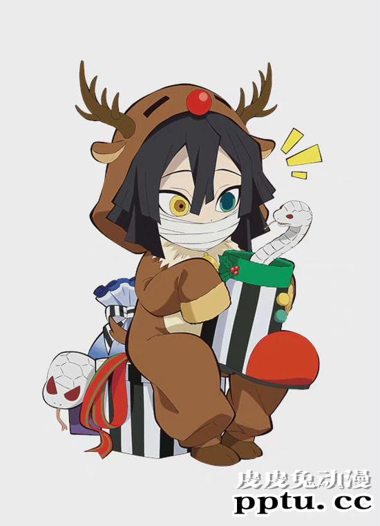 「鬼灭之刃」圣诞人物绘图公开