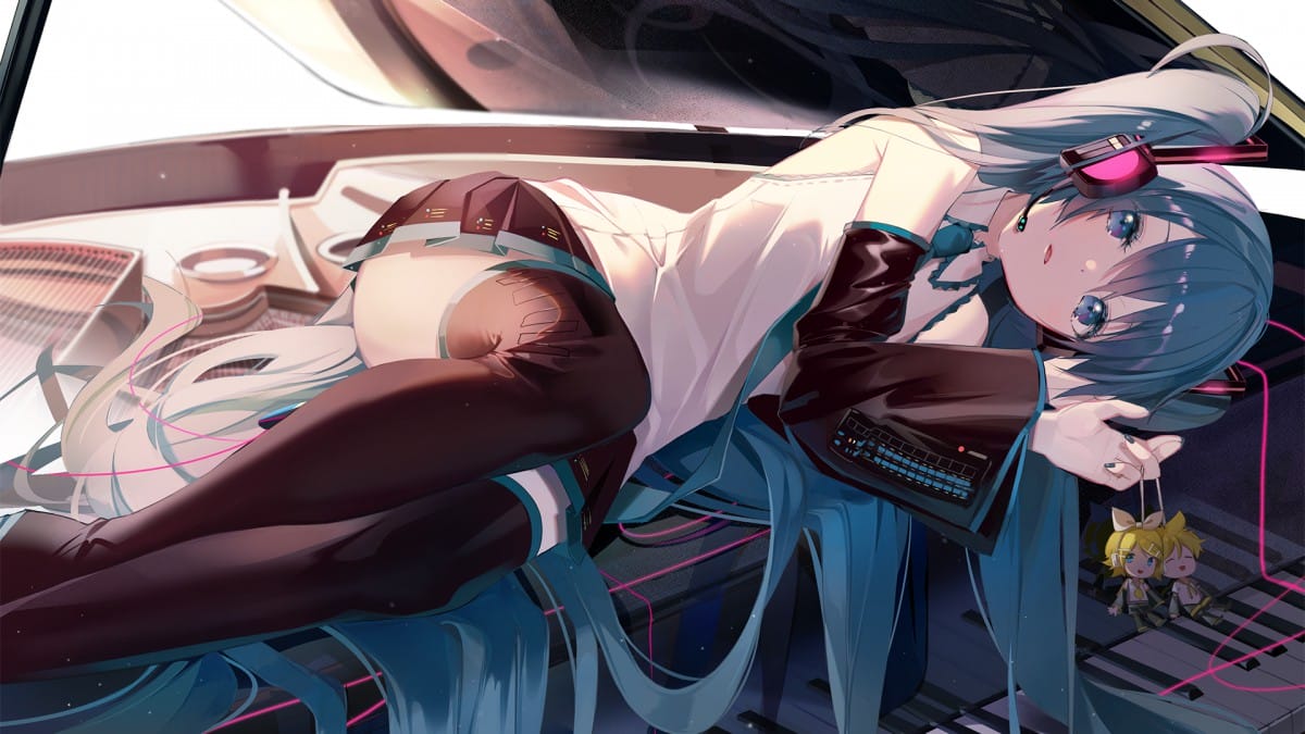 初音未来人物桌面壁纸-皮皮兔动漫