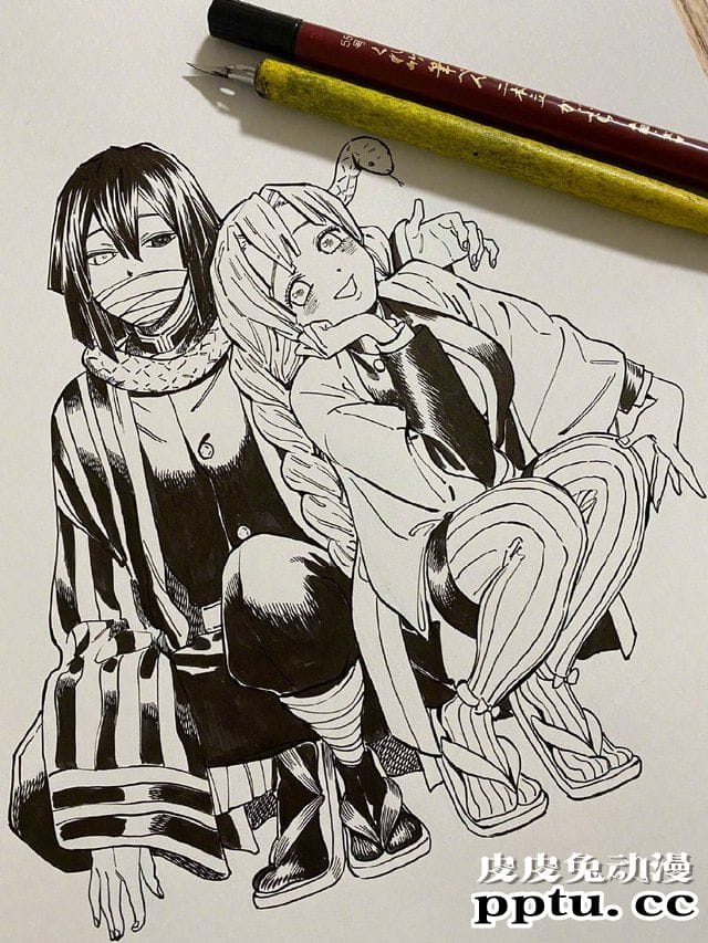 「Promise&middot;Cinderella」作者公开「鬼灭之刃」系列绘图-皮皮兔动漫