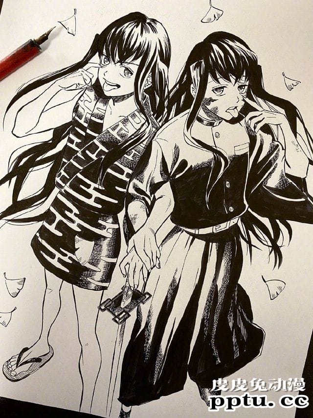 「Promise&middot;Cinderella」作者公开「鬼灭之刃」系列绘图