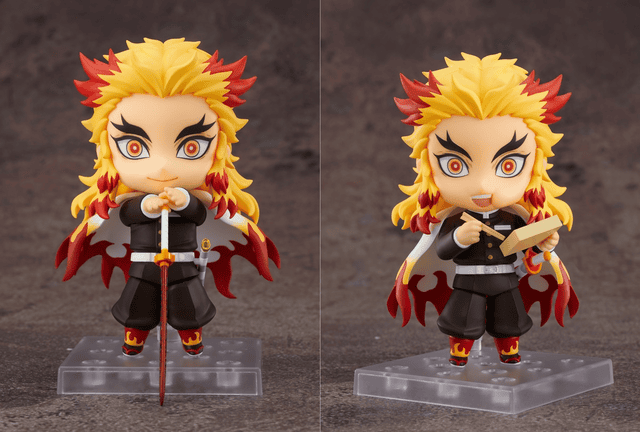 「鬼灭之刃」鬼杀队的炎柱「炼狱杏寿郎」粘土人登场-皮皮兔动漫