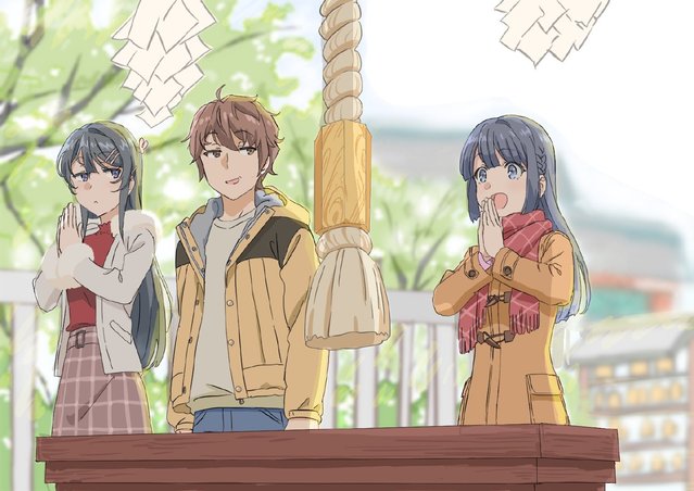 动画「青春猪头少年」角色设计田村里美分享绘图-皮皮兔动漫