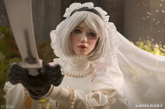 俄妹COS《尼尔》白丝2B小姐姐 这老婆真的很凶