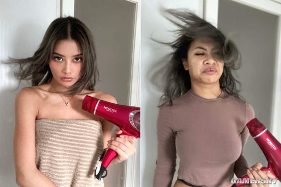 网红模特拍摄宅家的理想与现实 处理好上半身就够了