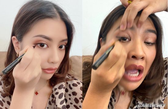 网红模特拍摄宅家的理想与现实 处理好上半身就够了