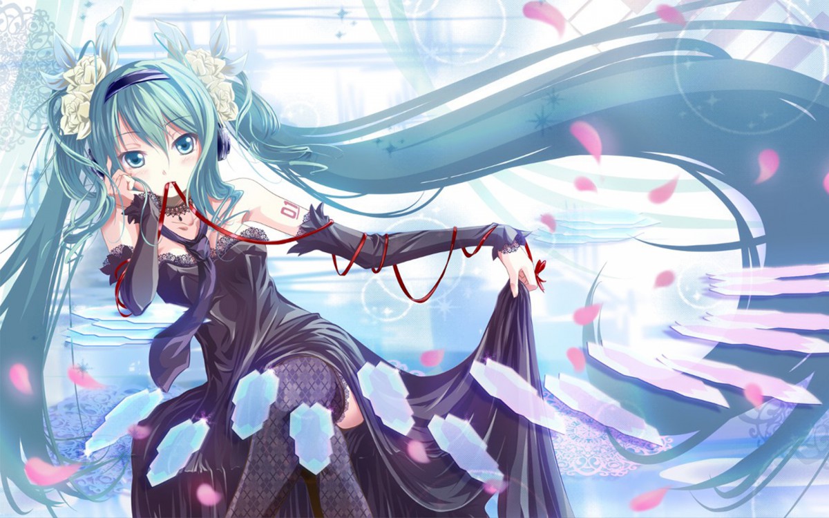 甜美初音未来公主殿下壁纸-皮皮兔动漫