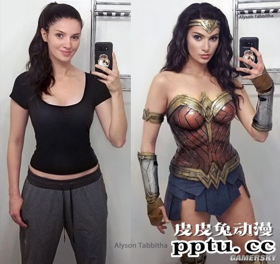 国外化妆大神COS神奇女侠 戴安娜公主长腿优雅性感