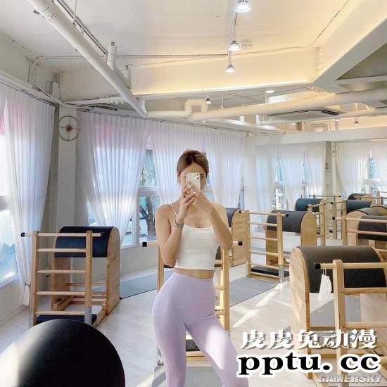 教练我想学普拉提!雪肤大眼令人垂涎的韩国正妹教练