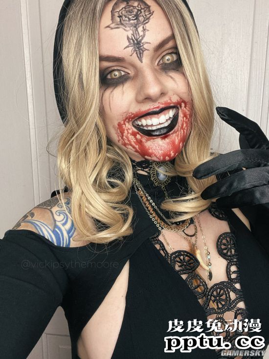 《生化8》吸血鬼贵妇COS美照合集 不仅大的性感眼神也很可怕