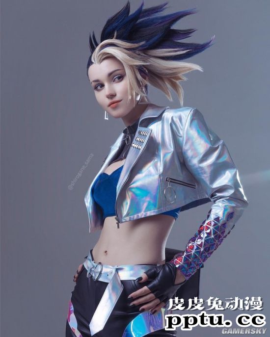 俄妹COS《LOL》兔女郎阿狸 兔耳格外性感