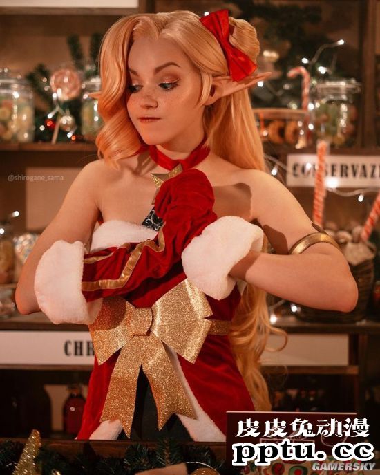 俄妹COS《LOL》兔女郎阿狸 兔耳格外性感