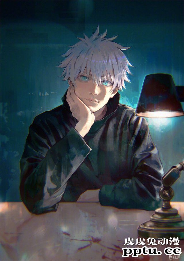 灸場メロ绘制「咒术回战」五条悟画像公开-皮皮兔动漫