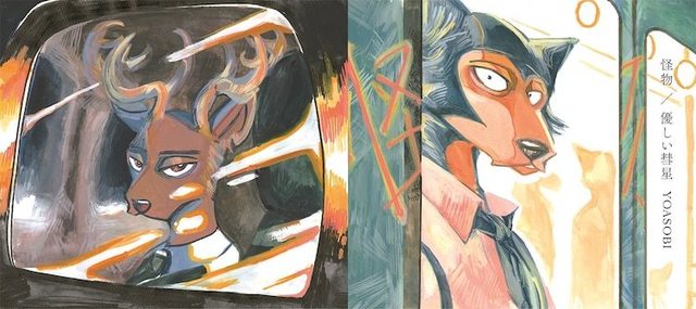 「BEASTARS」原作绘制的OP/ED单曲封面公开-皮皮兔动漫