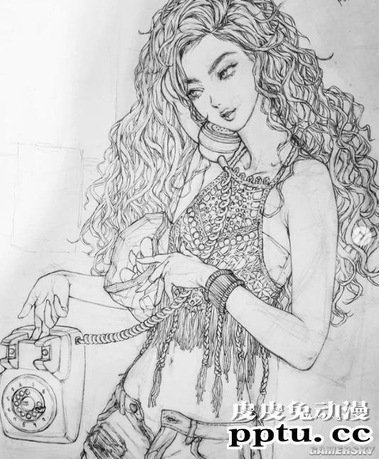 可靠身材赚钱却要当人才 模特级的美女画师Ara go