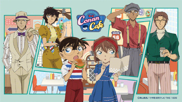 「名侦探柯南」咖啡厅最新应援视觉图公开-皮皮兔动漫