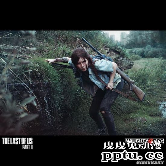 俄妹COS《最后生还者2》艾莉 特效拉满堪比电影大片