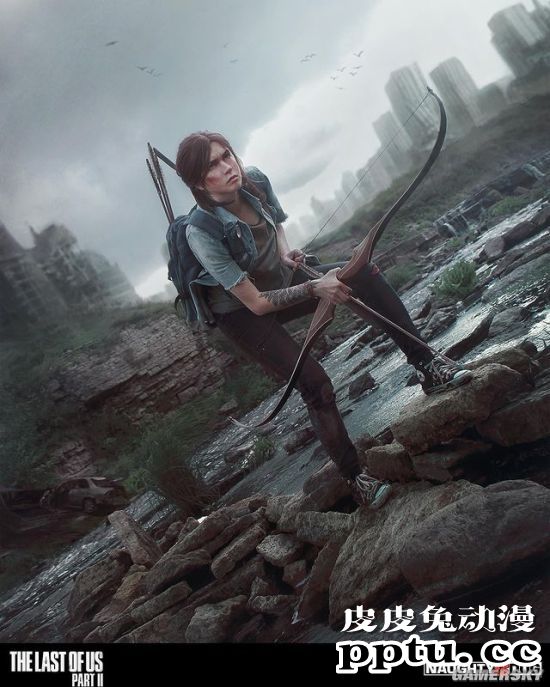 俄妹COS《最后生还者2》艾莉 特效拉满堪比电影大片