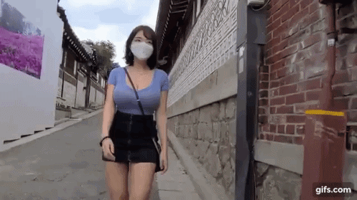 肉眼可见的波涛汹涌 韩国主播旅游视频亮点过大