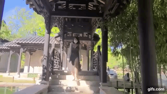 肉眼可见的波涛汹涌 韩国主播旅游视频亮点过大